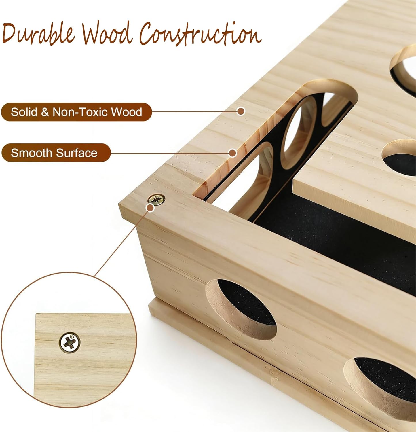 2026 New Cat Scratch Puzzle Enrichment Box, Cats Nail File Enrichment Box with Sandpaper Inside, Stress-Free Alternative to Trimming Nails, Cat Toys Interactive for Indoor Cats Nail Scratcher