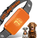 Dog Bark Collar for Large Medium Small Dogs, Effective No-Bark Collar, Smart Barking Collar, Rechargeable Bark Collar with 7-Level Sensitivity, 3 B & V Modes, Waterproof, Neon Orange