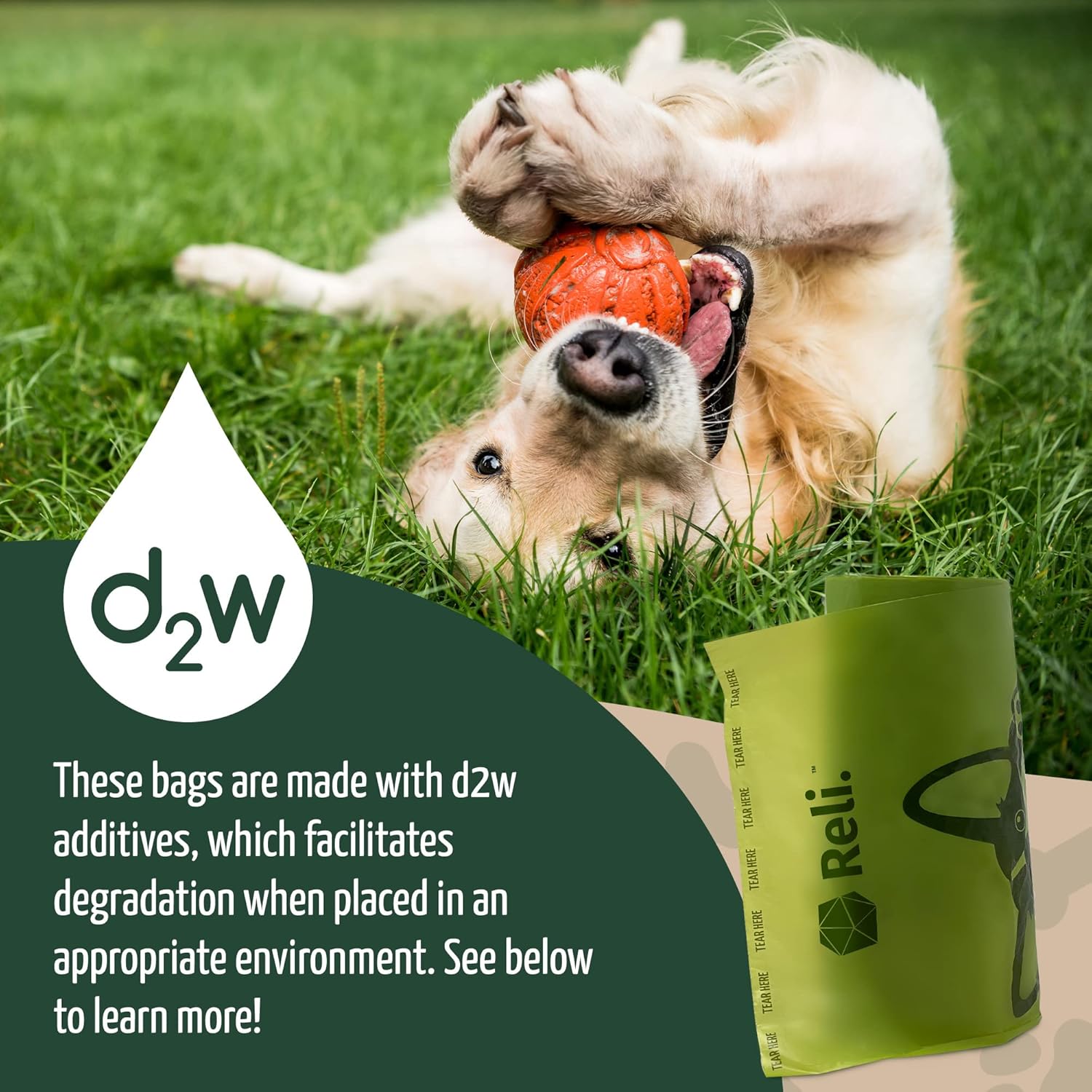 Biodegradable Dog Poop Bags w/Holder (1200 Count - 80 Rolls Bulk) | Leash Clip Dispenser | 9x13" Large Dog Bags for Poop | Green Eco-Friendly Oxobiodegradable Waste Disposal Refills (Unscented)