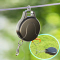 30ft Retractable Dog Leash, 2-in-1 Retractable Dog Lead for Zipline, Aerial Run Cable Trolley Or Stake Anchor, No Tangle Lead Reel for Camping Or Yard