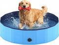 Foldable Dog Pool, Collapsible Dog Swimming Pool Hard Plastic Portable Pets Bath Tub for Dogs and Cats, Pet Wading Pool for Indoor Outdoor Backyard